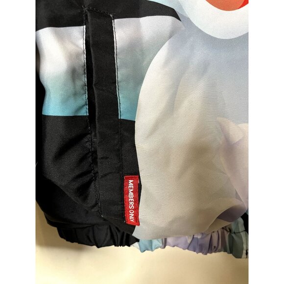Members Only Looney Tunes Space Jam All Over Print Windbreaker Medium NWOT - Picture 4 of 16